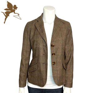 VINCE Virgin Wool Blend Tweed Blazer